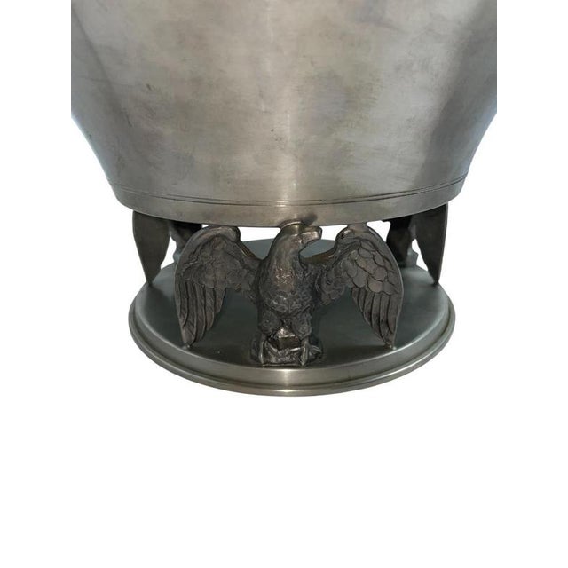 Swedish Art Deco Pewter Centerpiece attributed to Ystad Tenn, 1930s For Sale - Image 4 of 8