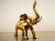 Vintage Gold Brass Elephant For Sale - Image 10 of 10