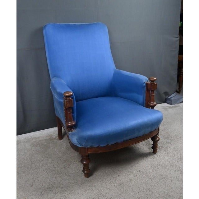 Walnut Bergère Armchair, Early 20th Century For Sale - Image 9 of 16