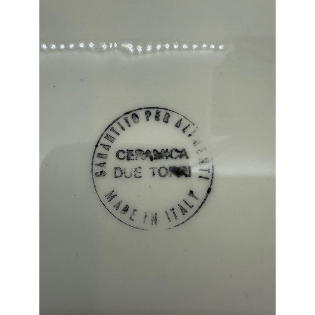 Late 20th Century Ceramica Due Torri Italian Pasta Bowl For Sale In Indianapolis - Image 6 of 6
