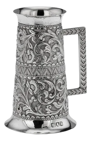 20th Century Edwardian Silver Spirit Measure Cup, London, 1901