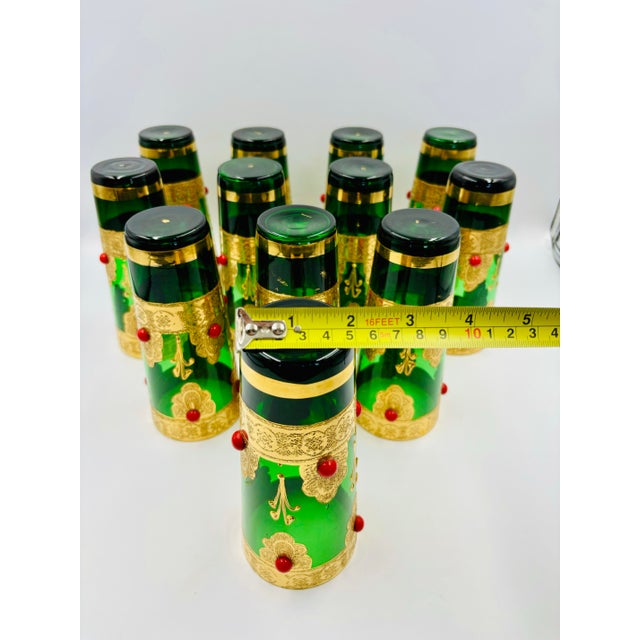 Mid 20th Century Mid-Century Modern Stunning Italian Cocktail Glasses ~ Set of Twelve For Sale - Image 12 of 12