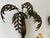 1950s 1950 French Faux Bamboo Palm Tole Sconces Rare For Sale - Image 5 of 10