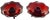 Pair of vintage ruby red glass footed taper candle holders with a lotus petal design. Simply a beautiful vintage addition...
