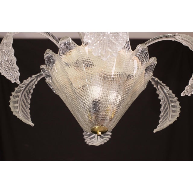 Art Decò, Barovier & Toso Chandelier, Murano Glass, 1950s For Sale - Image 12 of 12