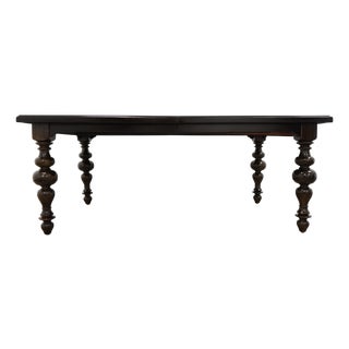 Turned Leg Extendable Dining Table For Sale