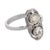 1930s 1930s Art Deco Old Cut Diamond 18k White Gold Ring, Size 7 For Sale - Image 5 of 5
