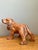 Chocolate Vintage Italian Glazed Ceramic Spaniel For Sale - Image 8 of 12