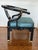 Mid-Century Modern Vintage James Mont Style Black Lacquer Horseshoe Chair by Century For Sale - Image 3 of 7