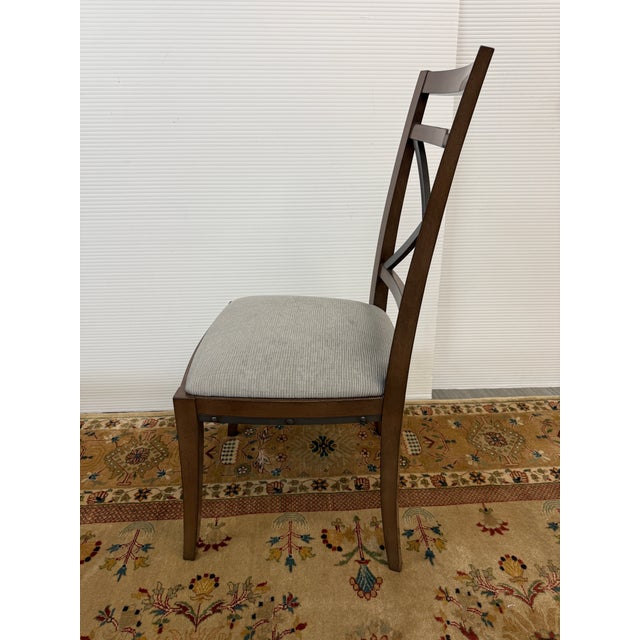 Rustic European Rustic European Cross-Back Dining Chairs, Set of Six For Sale - Image 3 of 12