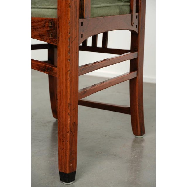Art Nouveau Dining Chairs with Suede Upholstery from Schuitema, Set of 8 For Sale - Image 15 of 18