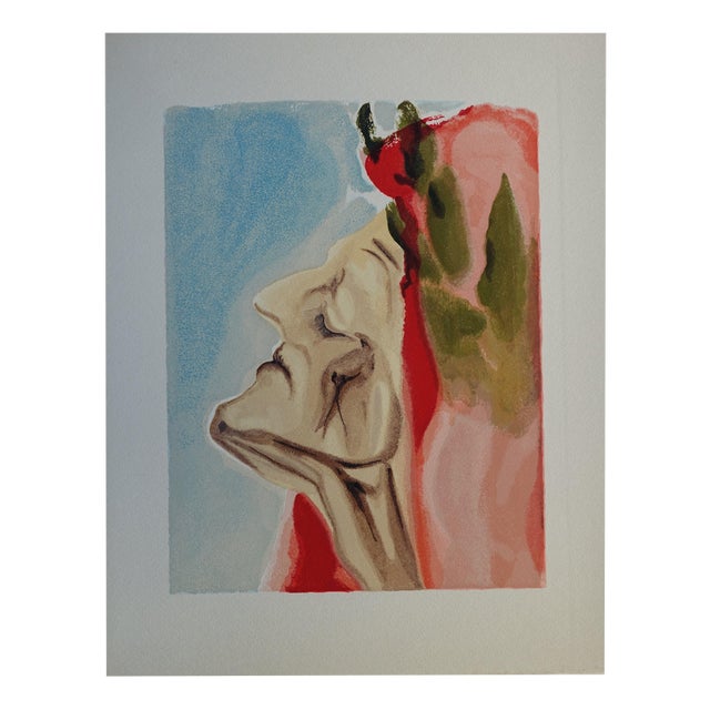 Salvador Dali, Dante's Doubt, Woodcut For Sale