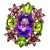 Bochic "Orient" Diamond, Peridot, Amethyst & Tourmaline Ring Set 18K & Silver For Sale - Image 15 of 18