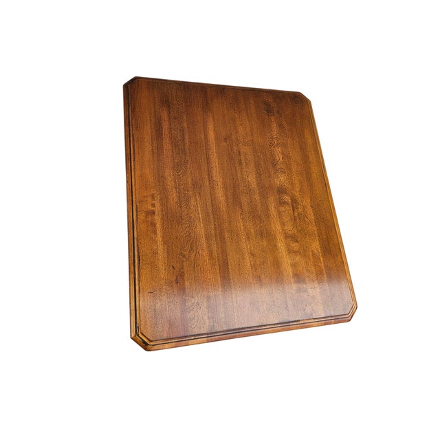 Wood Ethan Allen French Country End Side One Drawer Distressed Finish 616 For Sale - Image 7 of 12