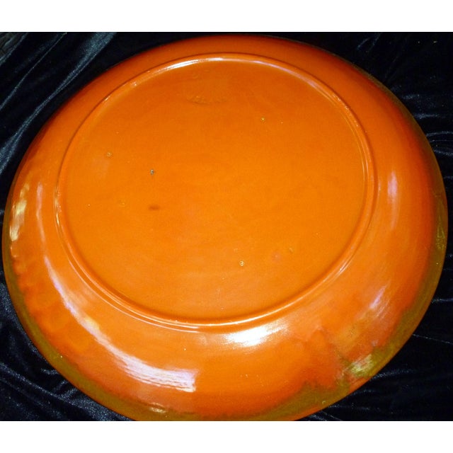 This is an exceptional and highly sought-after "monumental" charger from the original Catalina Island Pottery era. At a...