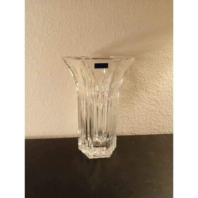 1980s 1980s Marquis by Waterford Rainfall Flared Crystal Vase Made in Germany For Sale - Image 5 of 6