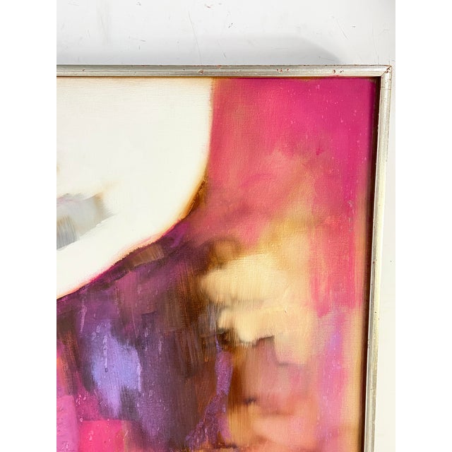 Mid-Century Modern C. 1960s Large Abstract Painting by California Modernist Robert Lawson For Sale - Image 3 of 9