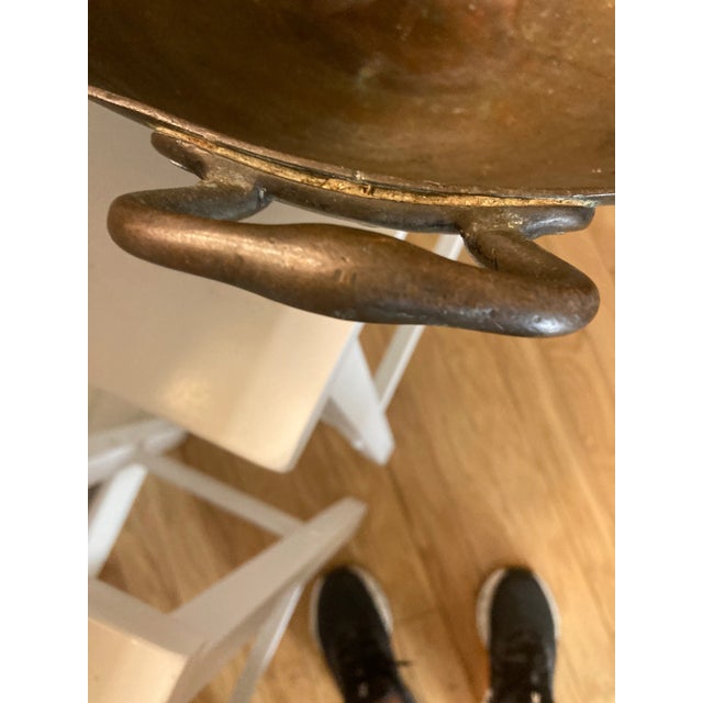 Arts & Crafts Antique Copper Hand Hammered Bowl For Sale - Image 3 of 18