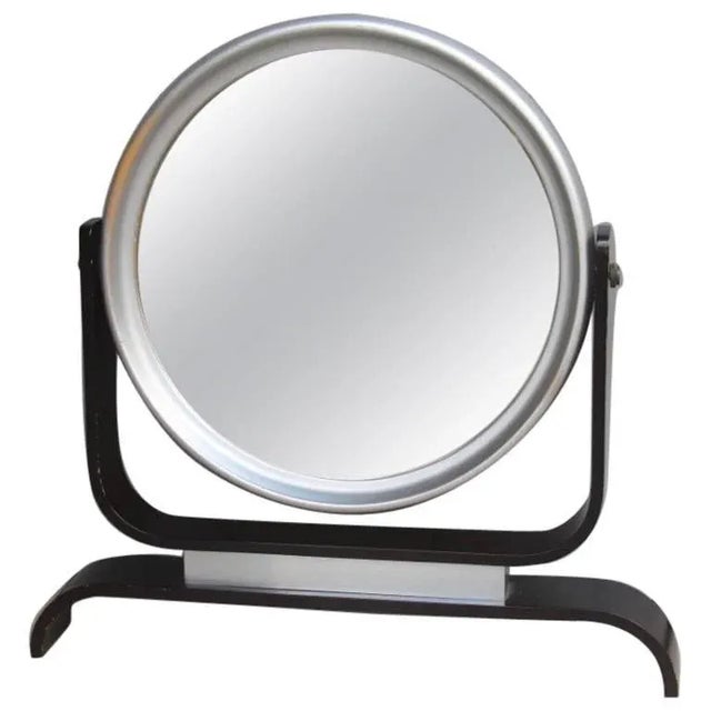 1960s Aluminum Framed Table Mirror, 1960s For Sale - Image 5 of 5