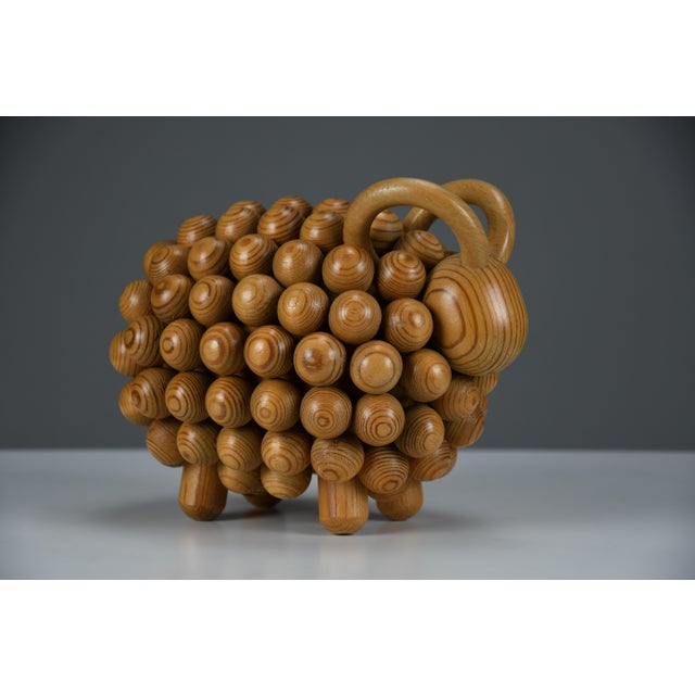 Mid-Century Modern Aarikka Kaija, Passi Aries Sculpture, 1973, Wood For Sale - Image 3 of 14