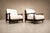 Wood Pair of Armchairs in Brazilian Rosewood & Bouclé by Liceu De Artes, 1960s For Sale - Image 7 of 15