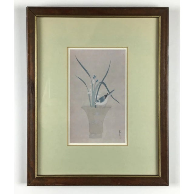 Shabby Chic Pair of Wood Framed Asian Style Prints For Sale - Image 3 of 13