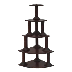 Large Spool Corner Shelf From the 1930s