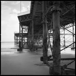 Paul Cooklin, Man on Pier, Silver Gelatin Photograph