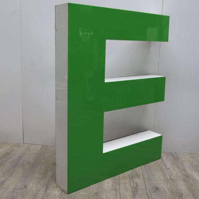 Vintage Large Green Letter E For Sale - Image 6 of 8