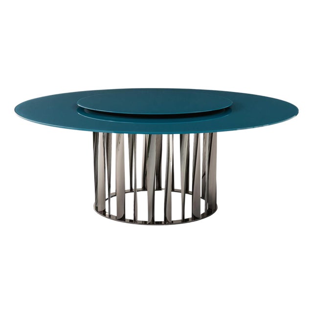 Bobol Center Table in Aluminum and Glass by Rodolfo Dordoni For Sale
