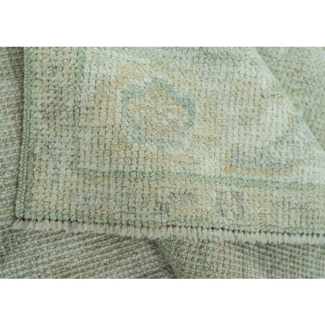 Turkish Oushak Rug 2'6" x 10'4" #19287 For Sale In Houston - Image 6 of 8