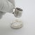 1970s Vintage Italian Handmade Genuine Silver Coffee Cup and Saucer Dollhouse Miniature, 1970s, Set of 2 For Sale - Image 5 of 11