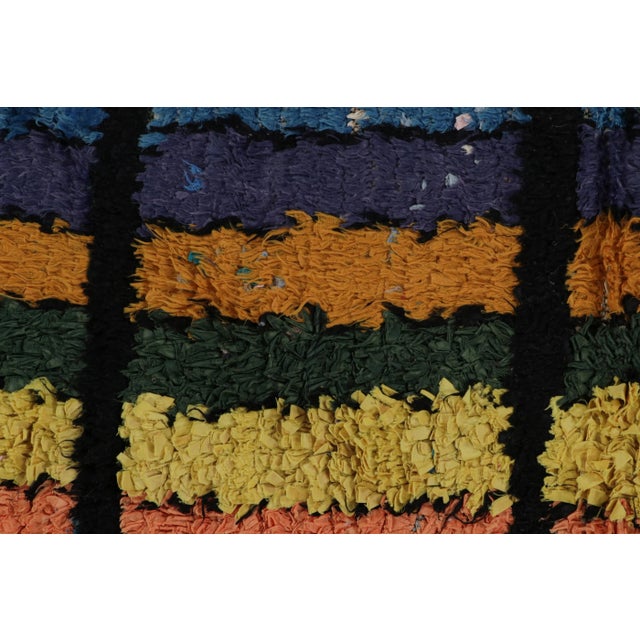 Textile 1950s Azilal Moroccan Rug With Polychromatic Patterns by Rug & Kilim For Sale - Image 7 of 7