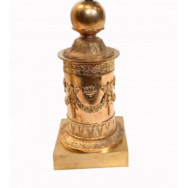French Regency Classical Gilt Bronze Candleholders Maiden, Set of 2 For Sale - Image 11 of 17