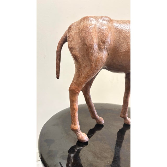 Mid-Century Leather American Style Ram For Sale - Image 11 of 11