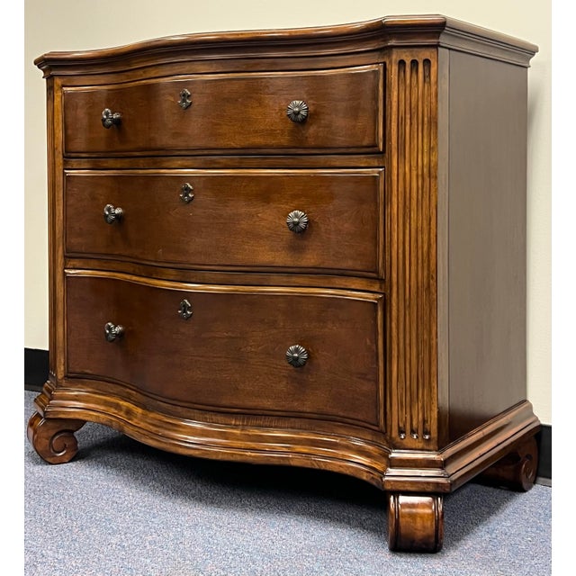 Traditional Ethan Allen Cherry Tuscany Nightstand For Sale - Image 3 of 10