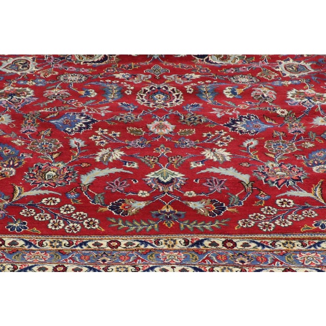 Antique Persian Kashan Rug, 15'00 X 23'00 For Sale - Image 4 of 10