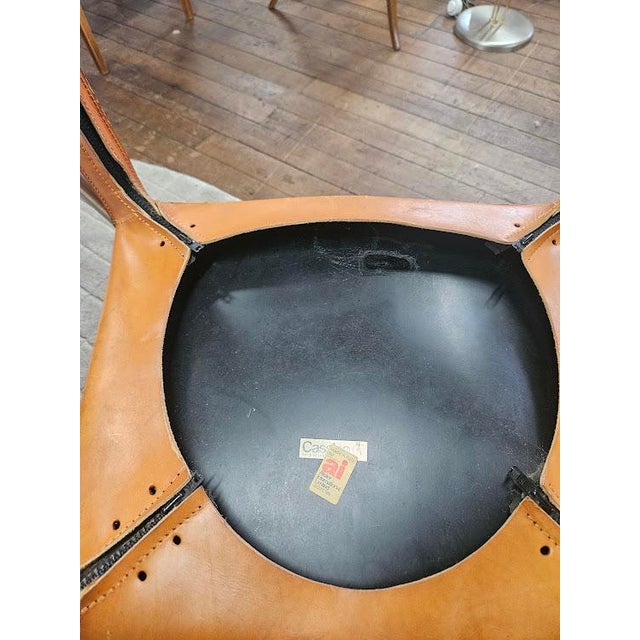 1970s Pair of Cab 413 Armchairs in Cognac Leather by Mario Bellini for Cassina For Sale - Image 14 of 17