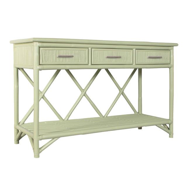 Not Yet Made - Made To Order Aruba Sideboard - Celery Green For Sale - Image 5 of 9