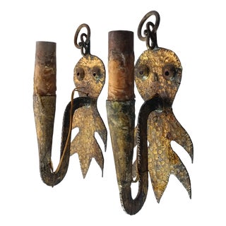 UFO Wall Lamps, 1920s, Set of 2 For Sale