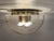 Hollywood Regency German Half-Spherical Ceiling Lamp in Bubble Glass from Glashütte Limburg, 1960s For Sale - Image 3 of 14