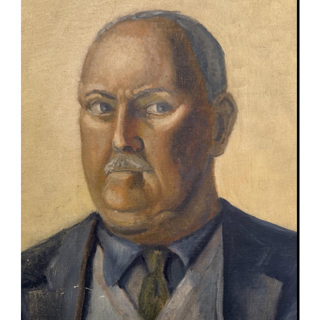 A wonderfully executed portrait depicting an unnamed gentleman at age 75. Described and signed en verso, the signature in...