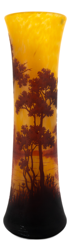Art Nouveau Vase in Multilayered Glass from Daum Nancy, 1890s