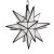 Metal Frosted White Glass Star Pendant Light Large For Sale - Image 7 of 7