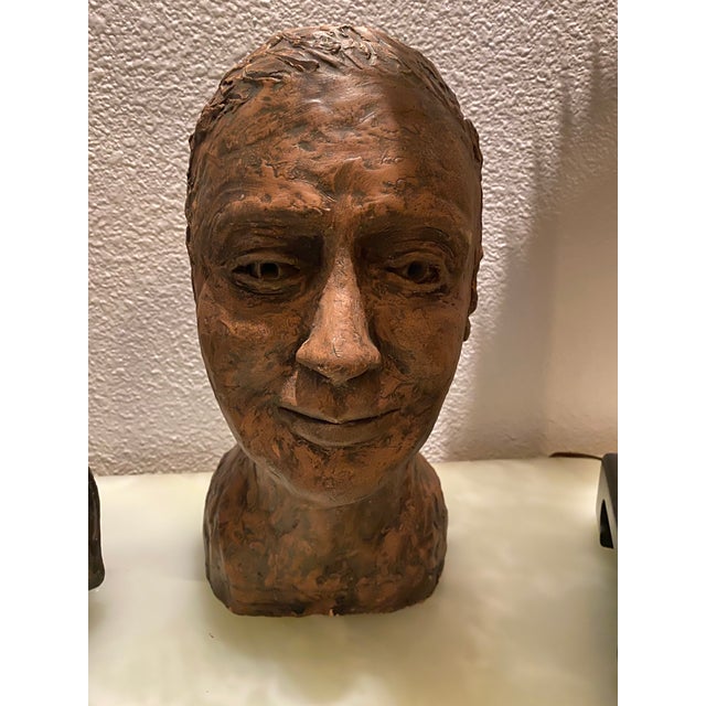 Vintage Italian Painted Chalkware Bust For Sale - Image 13 of 13