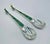 1980s 1980s Emilia Castillo for Los Castillo Silver-Plated & Malachite Bird Serving Utensils For Sale - Image 5 of 15