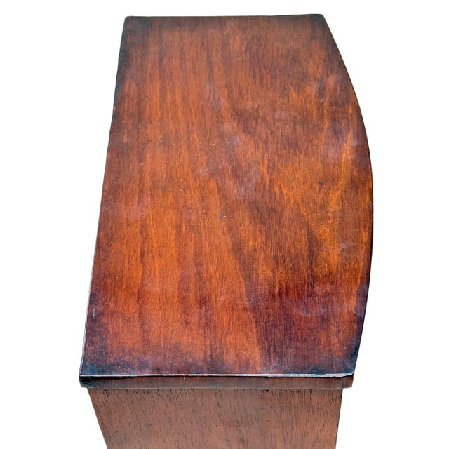 Wood Victorian Miniature Bowfront Chest, 1860s For Sale - Image 7 of 11