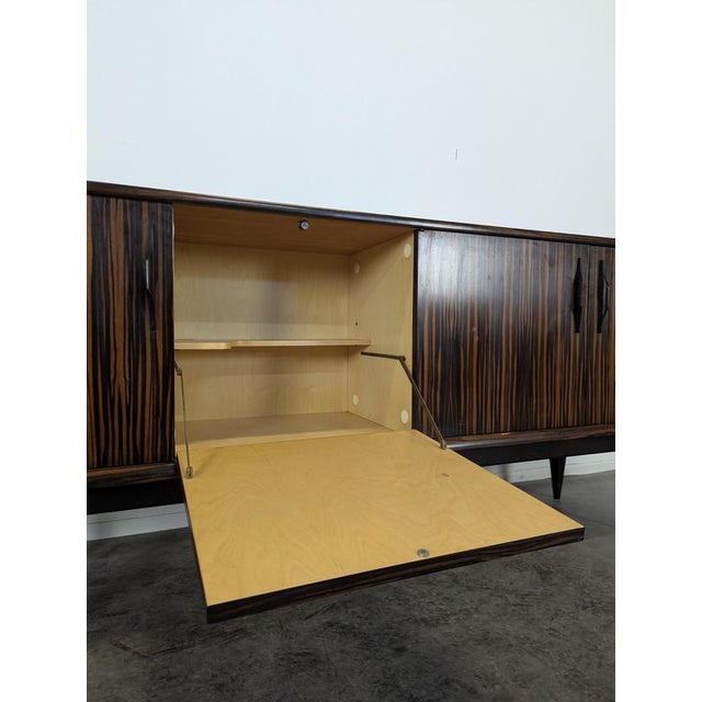 Wood Scandinavian Sideboard in Macassar Ebony and Sycamore, 1960s For Sale - Image 7 of 9