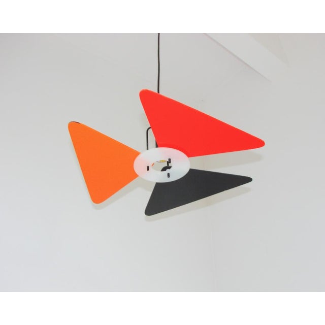 Vintage Postmodern Colourful Pendant Light, 1990s., in Very Good conditions. Designed 1990 to 1999 Up to 250V (Europe/UK...