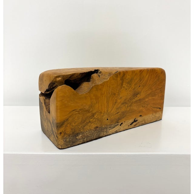 Handcrafted Burl Wood Jewelry Box by Jeff Trag, 1980s For Sale - Image 9 of 11
